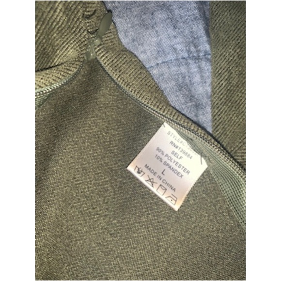 Fashion Nova faux suede green Co-ord set - Picture 7 of 8